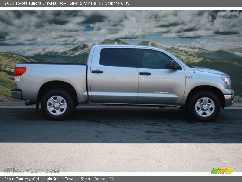 Silver Sky Metallic / Graphite Gray 2010 Toyota Tundra CrewMax 4x4