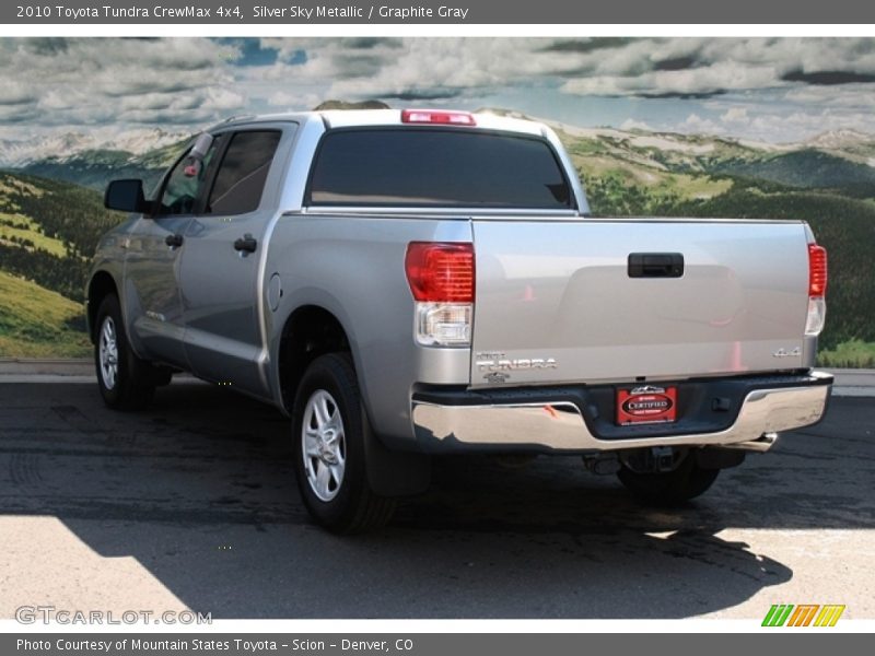Silver Sky Metallic / Graphite Gray 2010 Toyota Tundra CrewMax 4x4