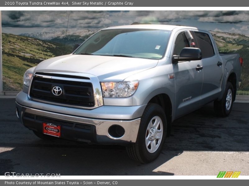 Silver Sky Metallic / Graphite Gray 2010 Toyota Tundra CrewMax 4x4