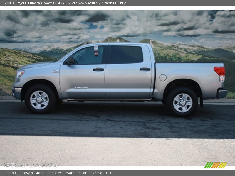 Silver Sky Metallic / Graphite Gray 2010 Toyota Tundra CrewMax 4x4