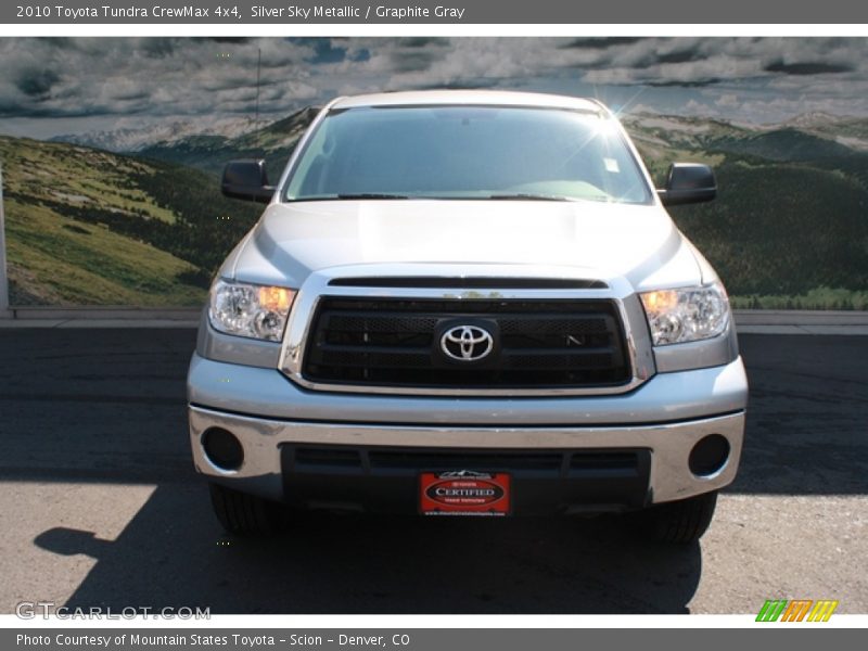 Silver Sky Metallic / Graphite Gray 2010 Toyota Tundra CrewMax 4x4