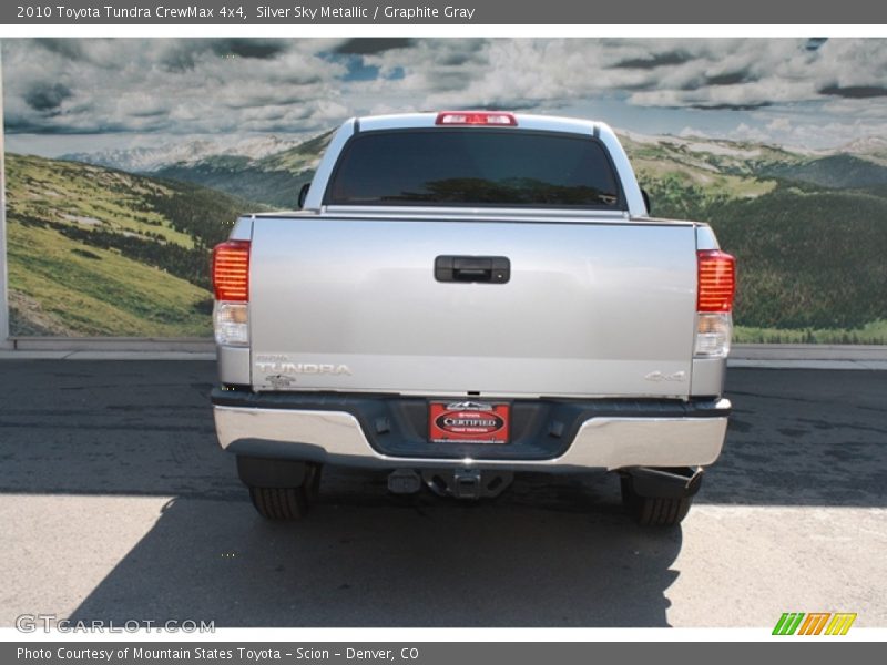 Silver Sky Metallic / Graphite Gray 2010 Toyota Tundra CrewMax 4x4