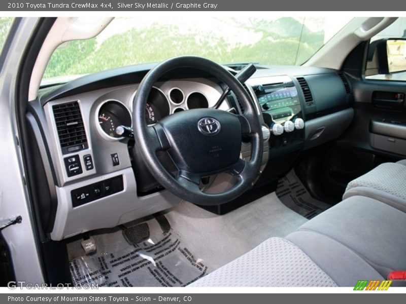Silver Sky Metallic / Graphite Gray 2010 Toyota Tundra CrewMax 4x4
