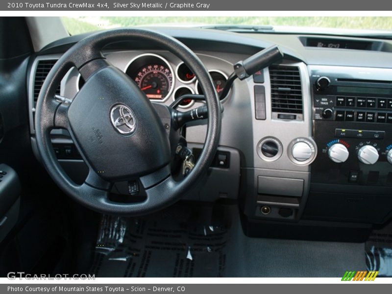 Silver Sky Metallic / Graphite Gray 2010 Toyota Tundra CrewMax 4x4