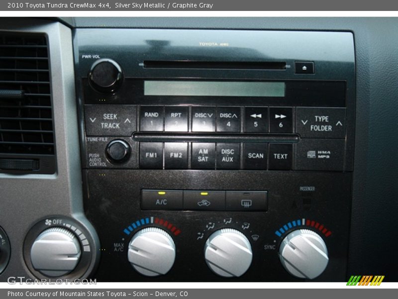 Silver Sky Metallic / Graphite Gray 2010 Toyota Tundra CrewMax 4x4