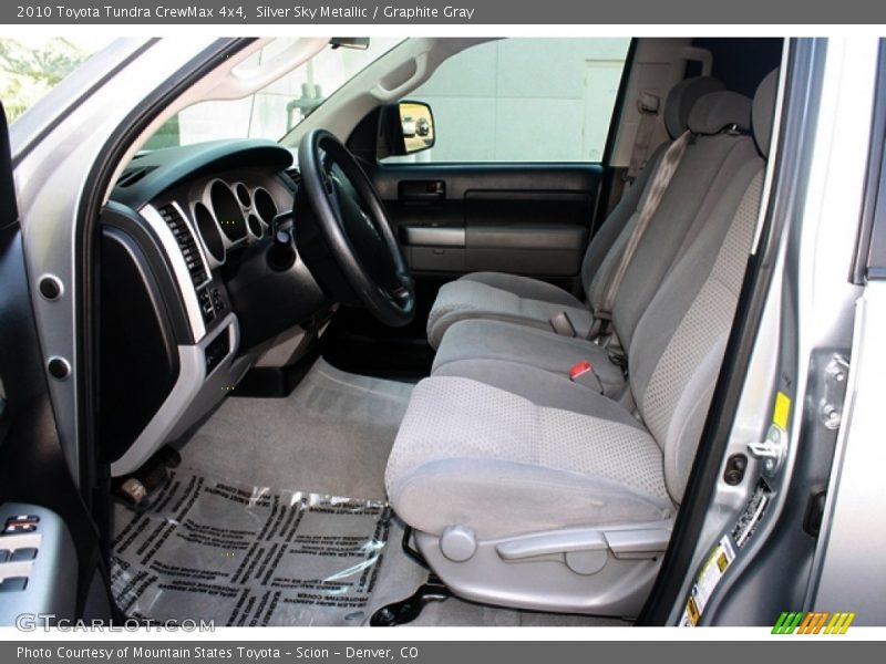 Silver Sky Metallic / Graphite Gray 2010 Toyota Tundra CrewMax 4x4