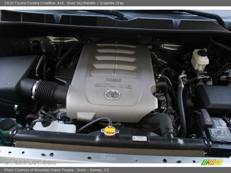 Silver Sky Metallic / Graphite Gray 2010 Toyota Tundra CrewMax 4x4