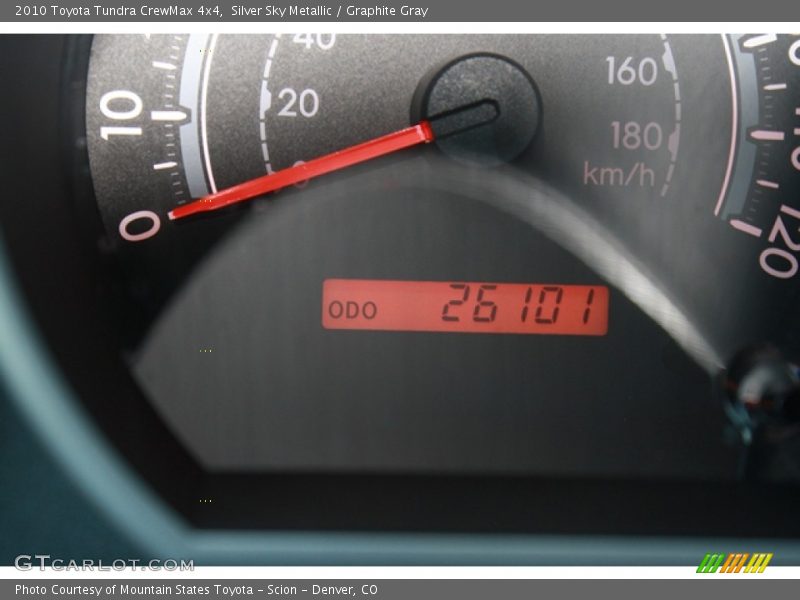 Silver Sky Metallic / Graphite Gray 2010 Toyota Tundra CrewMax 4x4