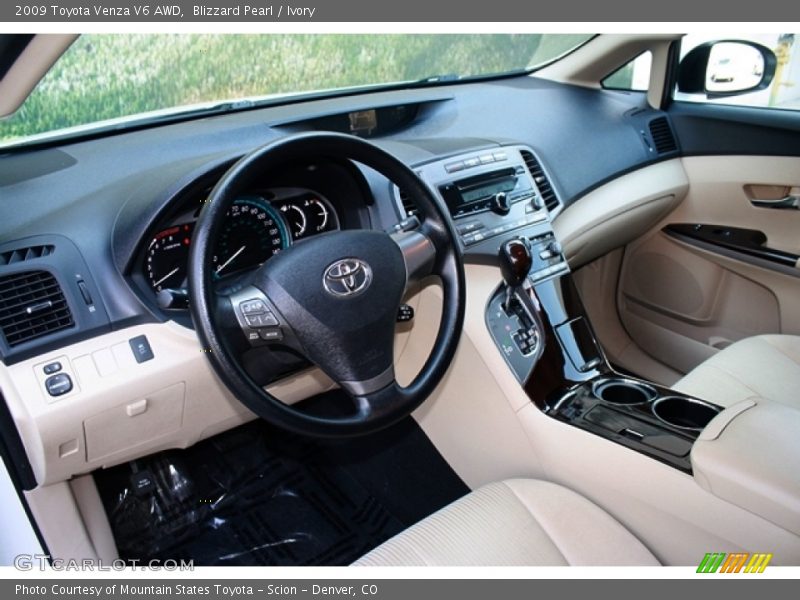 Ivory Interior - 2009 Venza V6 AWD 