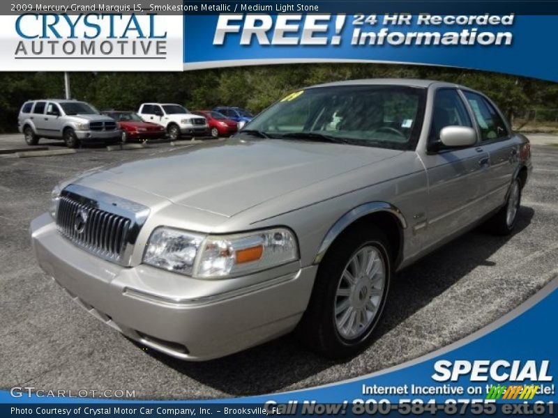 Smokestone Metallic / Medium Light Stone 2009 Mercury Grand Marquis LS