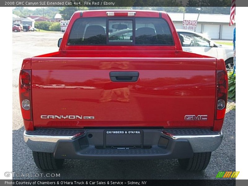 Fire Red / Ebony 2008 GMC Canyon SLE Extended Cab 4x4