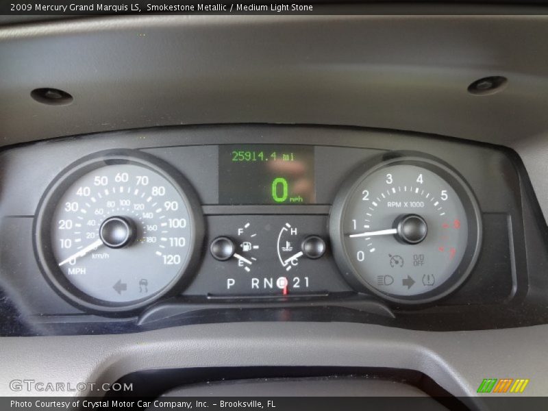 Smokestone Metallic / Medium Light Stone 2009 Mercury Grand Marquis LS