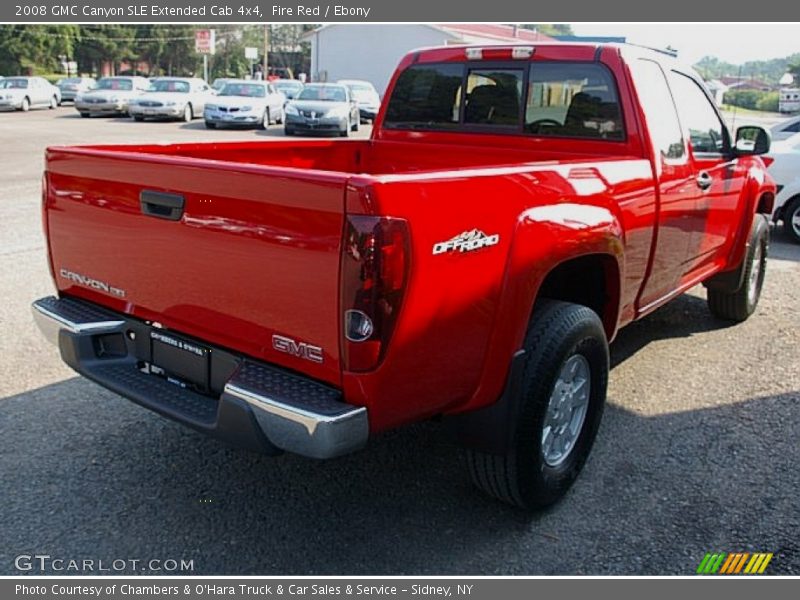 Fire Red / Ebony 2008 GMC Canyon SLE Extended Cab 4x4