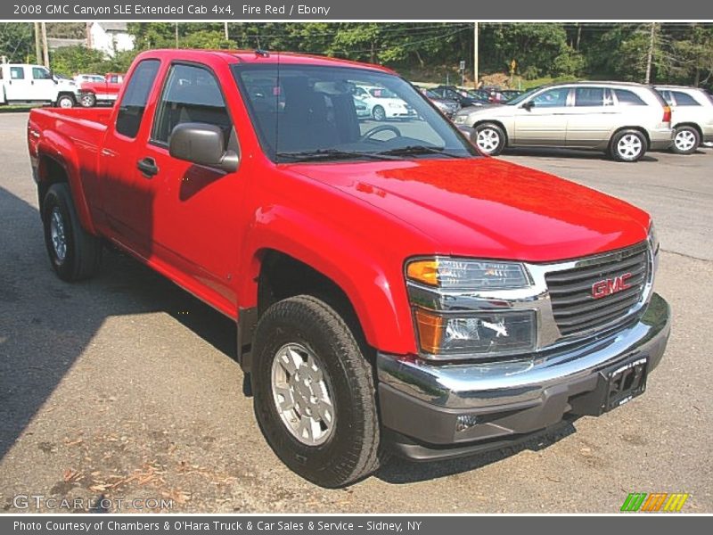 Fire Red / Ebony 2008 GMC Canyon SLE Extended Cab 4x4