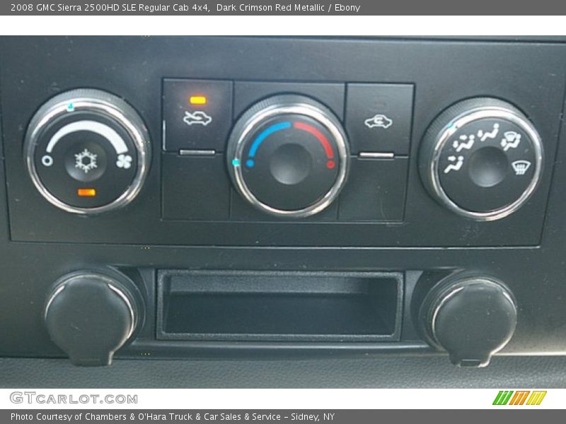 Dark Crimson Red Metallic / Ebony 2008 GMC Sierra 2500HD SLE Regular Cab 4x4