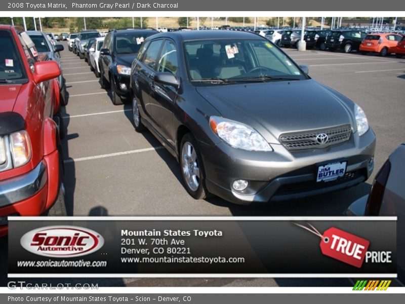 Phantom Gray Pearl / Dark Charcoal 2008 Toyota Matrix