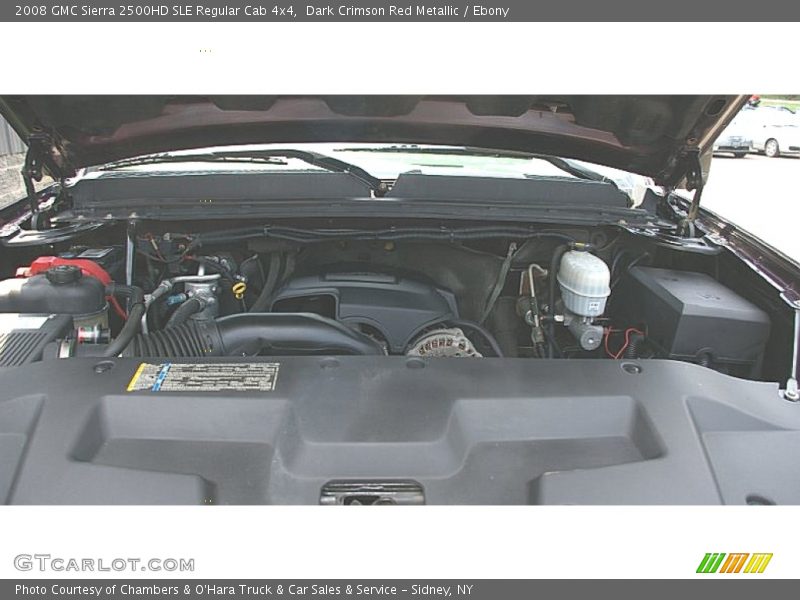 Dark Crimson Red Metallic / Ebony 2008 GMC Sierra 2500HD SLE Regular Cab 4x4