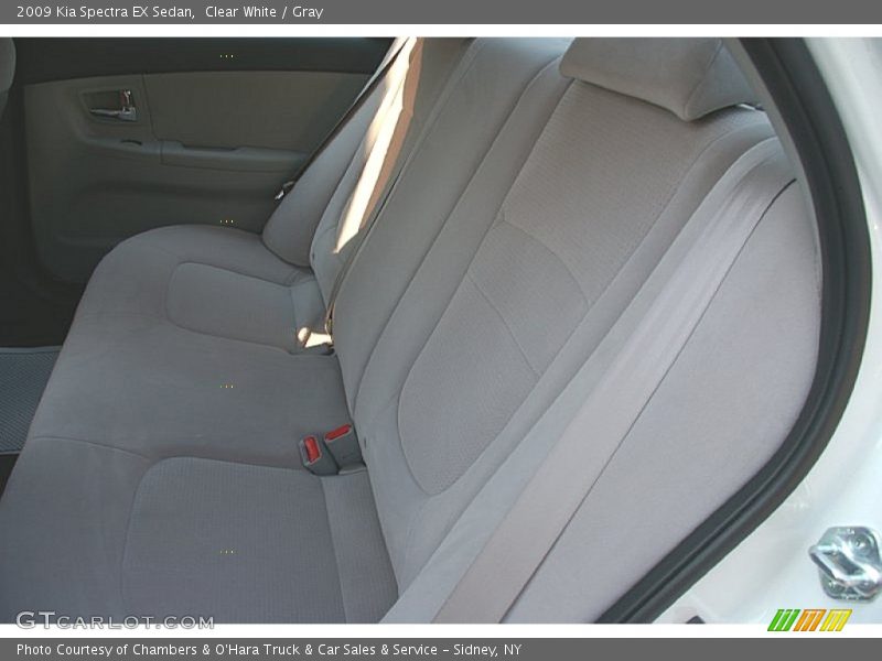 Clear White / Gray 2009 Kia Spectra EX Sedan