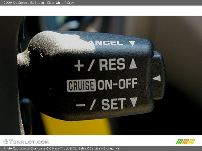 Clear White / Gray 2009 Kia Spectra EX Sedan