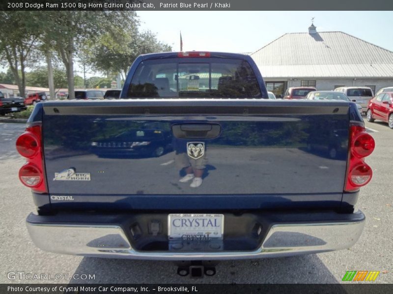 Patriot Blue Pearl / Khaki 2008 Dodge Ram 1500 Big Horn Edition Quad Cab