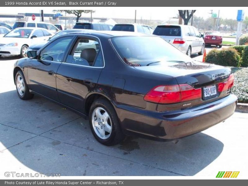 Black Currant Pearl / Gray 1999 Honda Accord EX V6 Sedan