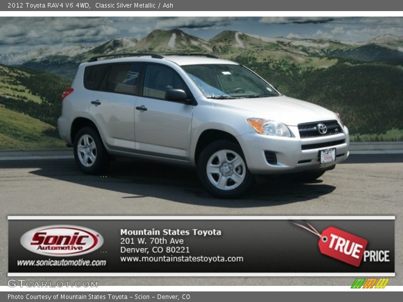 Classic Silver Metallic / Ash 2012 Toyota RAV4 V6 4WD