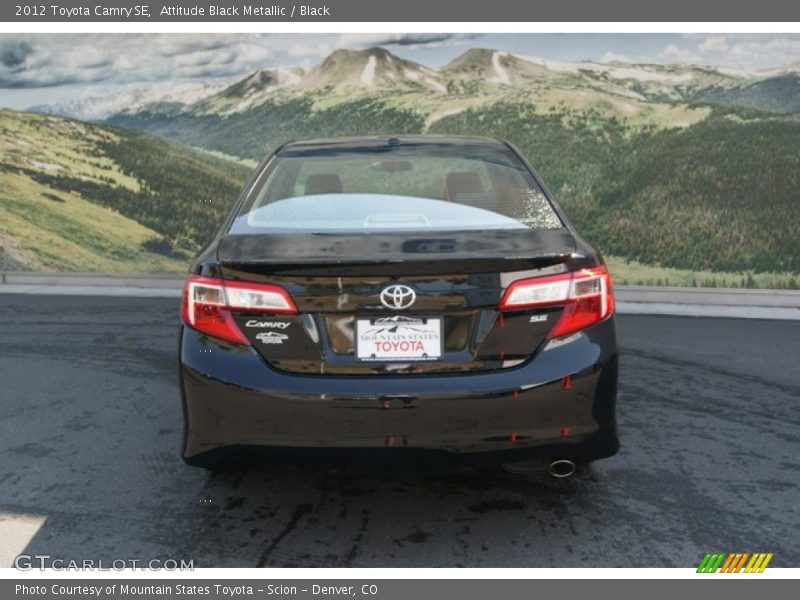 Attitude Black Metallic / Black 2012 Toyota Camry SE