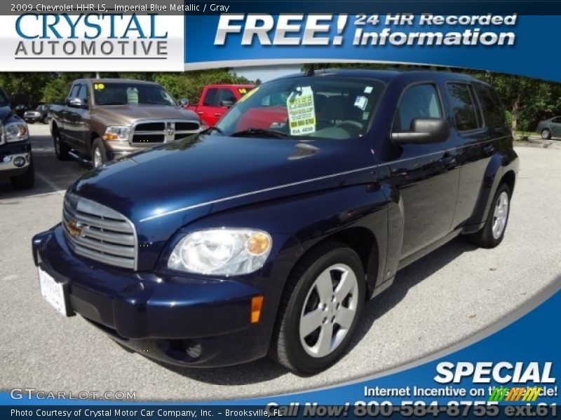 Imperial Blue Metallic / Gray 2009 Chevrolet HHR LS