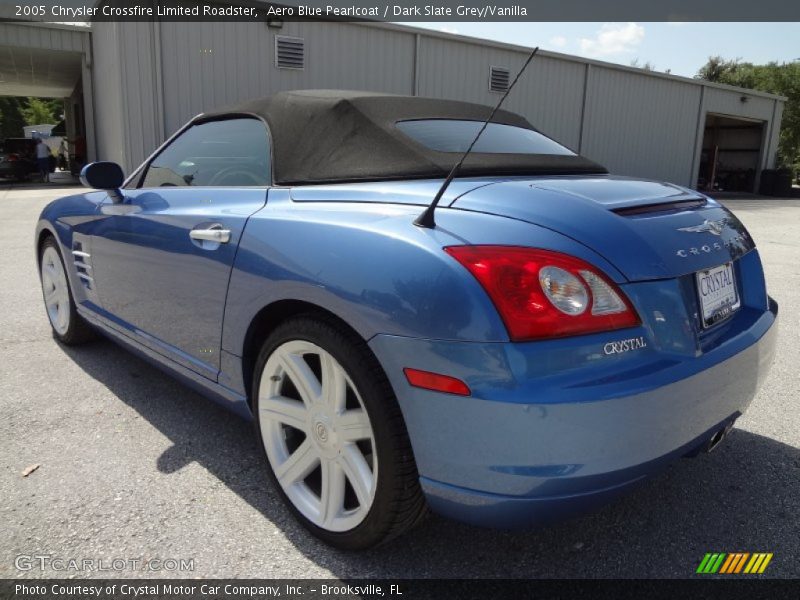 Aero Blue Pearlcoat / Dark Slate Grey/Vanilla 2005 Chrysler Crossfire Limited Roadster