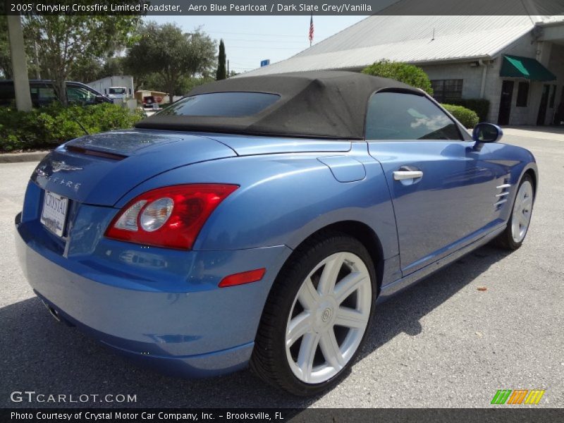 Aero Blue Pearlcoat / Dark Slate Grey/Vanilla 2005 Chrysler Crossfire Limited Roadster