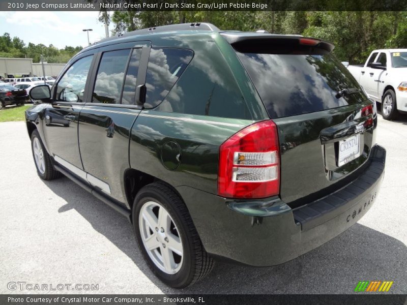 Natural Green Pearl / Dark Slate Gray/Light Pebble Beige 2010 Jeep Compass Latitude