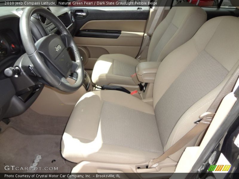 Natural Green Pearl / Dark Slate Gray/Light Pebble Beige 2010 Jeep Compass Latitude