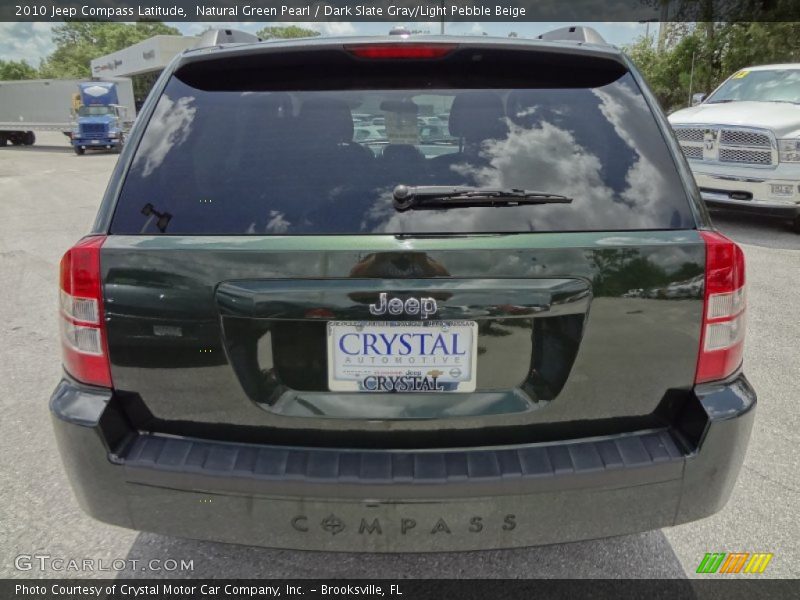 Natural Green Pearl / Dark Slate Gray/Light Pebble Beige 2010 Jeep Compass Latitude