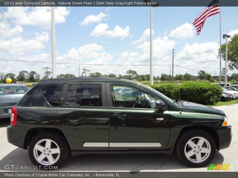 Natural Green Pearl / Dark Slate Gray/Light Pebble Beige 2010 Jeep Compass Latitude