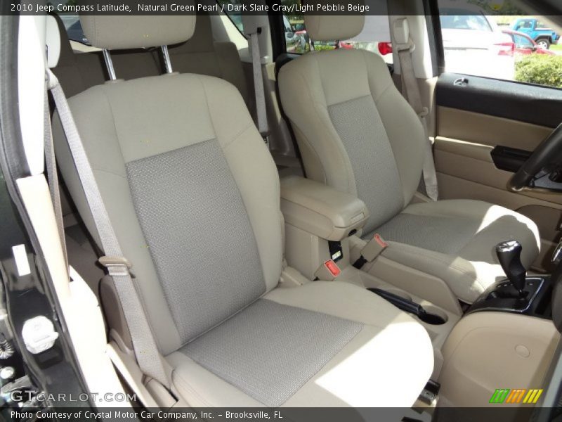 Natural Green Pearl / Dark Slate Gray/Light Pebble Beige 2010 Jeep Compass Latitude