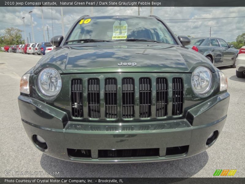 Natural Green Pearl / Dark Slate Gray/Light Pebble Beige 2010 Jeep Compass Latitude