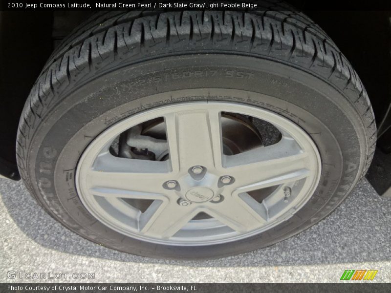 Natural Green Pearl / Dark Slate Gray/Light Pebble Beige 2010 Jeep Compass Latitude