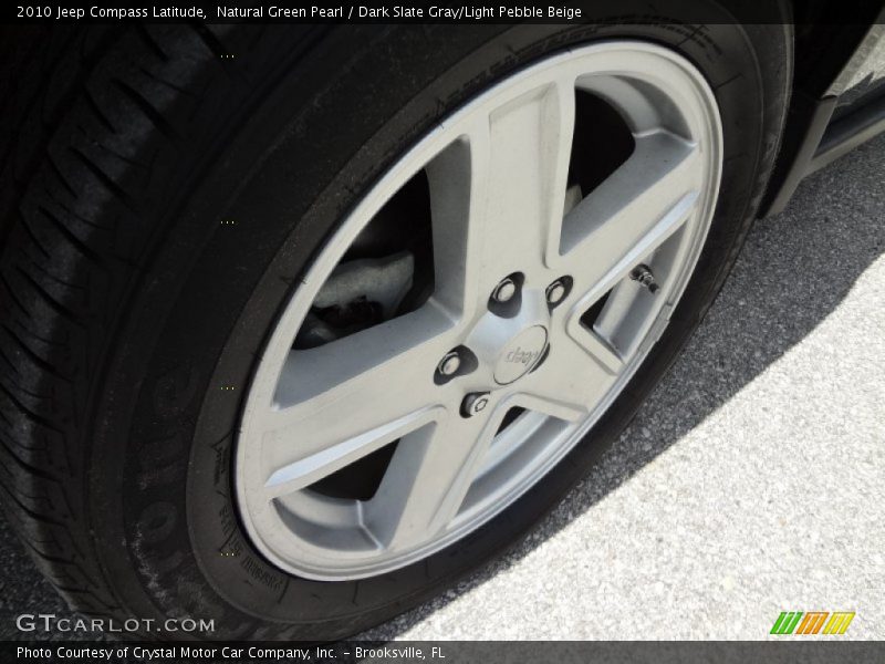 Natural Green Pearl / Dark Slate Gray/Light Pebble Beige 2010 Jeep Compass Latitude