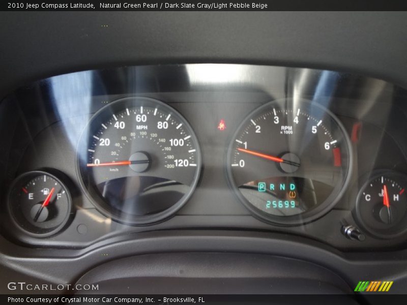Natural Green Pearl / Dark Slate Gray/Light Pebble Beige 2010 Jeep Compass Latitude