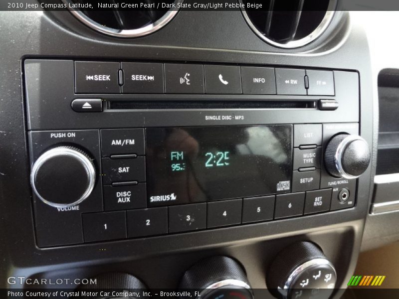 Natural Green Pearl / Dark Slate Gray/Light Pebble Beige 2010 Jeep Compass Latitude