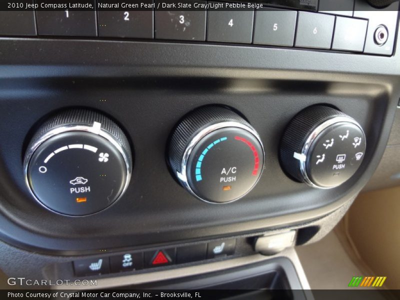 Natural Green Pearl / Dark Slate Gray/Light Pebble Beige 2010 Jeep Compass Latitude