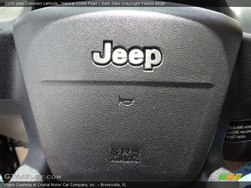 Natural Green Pearl / Dark Slate Gray/Light Pebble Beige 2010 Jeep Compass Latitude
