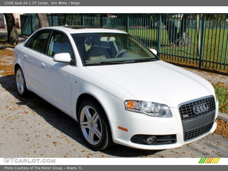 Ibis White / Beige 2008 Audi A4 2.0T Sedan