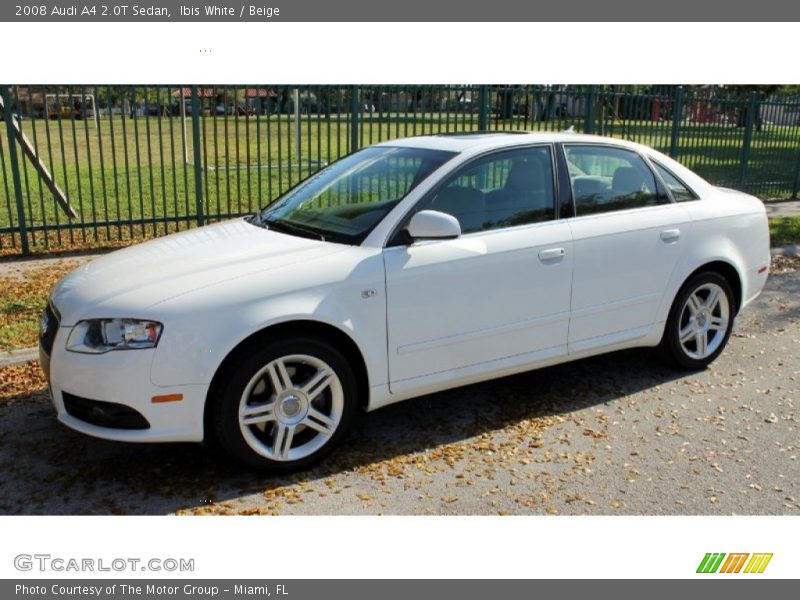 Ibis White / Beige 2008 Audi A4 2.0T Sedan