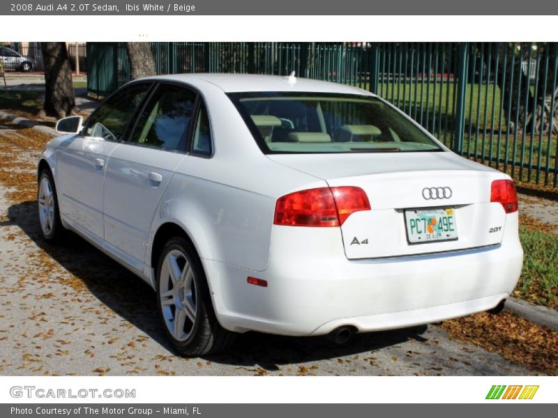 Ibis White / Beige 2008 Audi A4 2.0T Sedan
