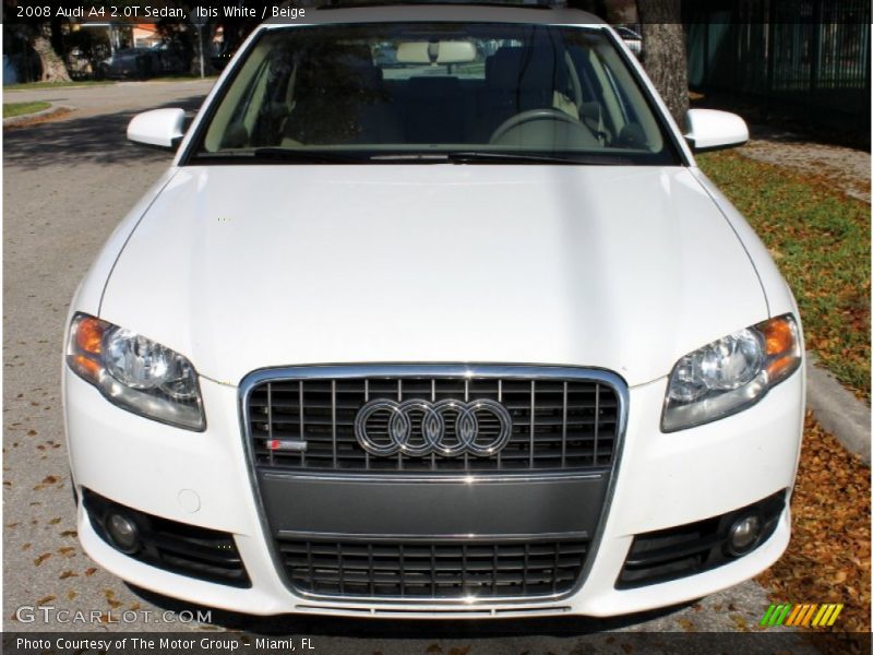 Ibis White / Beige 2008 Audi A4 2.0T Sedan