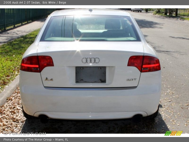 Ibis White / Beige 2008 Audi A4 2.0T Sedan