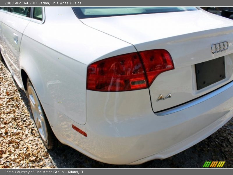 Ibis White / Beige 2008 Audi A4 2.0T Sedan