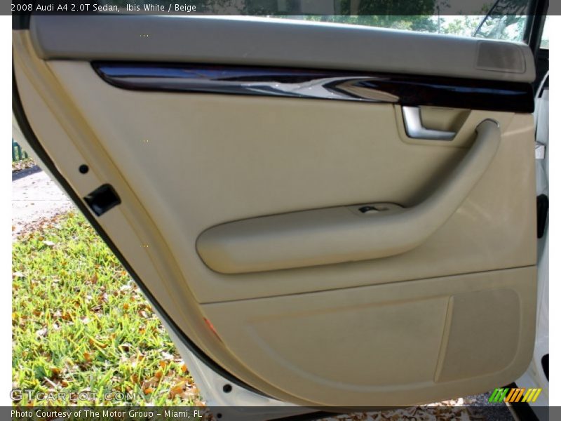 Ibis White / Beige 2008 Audi A4 2.0T Sedan