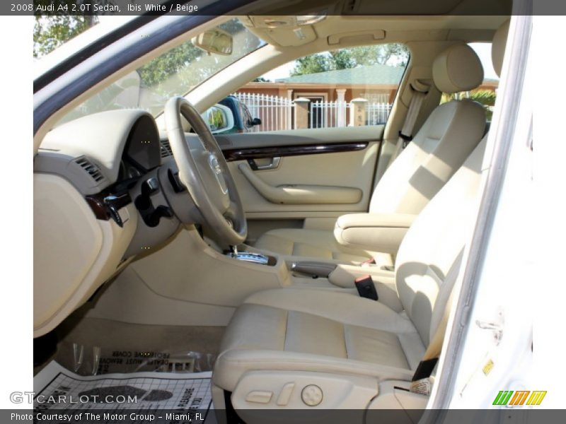 Ibis White / Beige 2008 Audi A4 2.0T Sedan